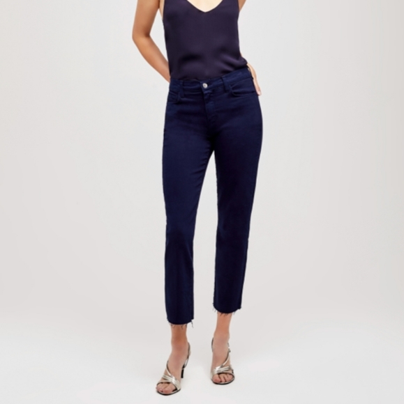 L'AGENCE Denim - L'Agence Sada High Rise Cropped Slim Fit Jeans